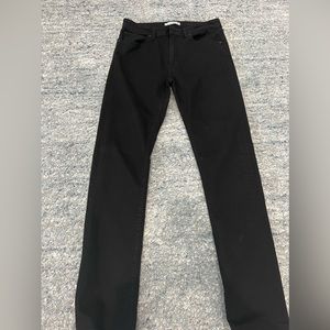 Monfrere solid black stretch denim. Never worn
